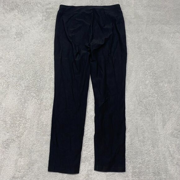 Eileen Fisher Pants Womens XS Black‎ Ankle Elastic Waist Stretch Pull On Viscose - Picture 8 of 9